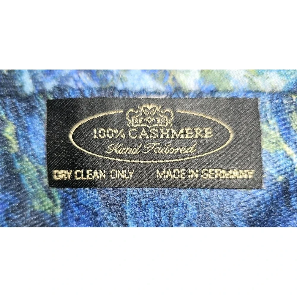 Van Gogh Starry Night 100% Cashmere Pashmina Shawl Wrap Made in Germany NEW